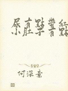 尿有点带红色且小肚子有点痛