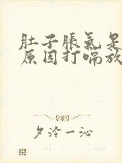 肚子胀气是什么原因打嗝放屁舒服些