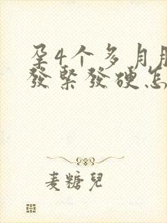 孕4个多月肚子发紧发硬怎么回事