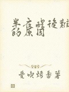 半夜醒后难入睡的原因