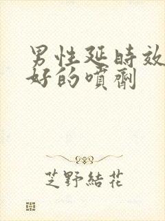 男性延时效果最好的喷剂