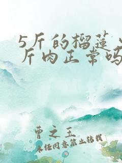 5斤的榴莲出2斤肉正常吗