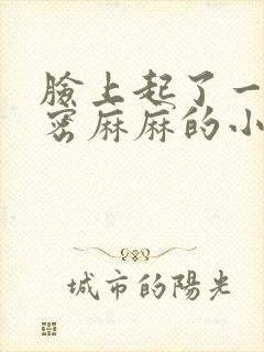 脸上起了一层密密麻麻的小疙瘩痒