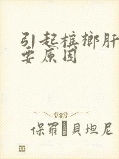 引起槟榔肝的主要原因