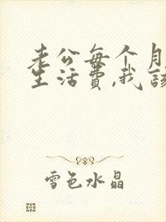 老公每个月不给生活费,我该怎么办