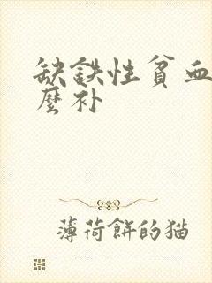 缺铁性贫血用什么补