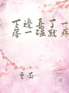 下边长了一个疙瘩一碰就疼