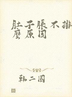 肚子胀不排便什么原因