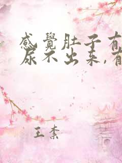 感觉肚子有尿又尿不出来,有点胀痛