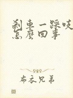 刹车一踩吱吱响怎么回事