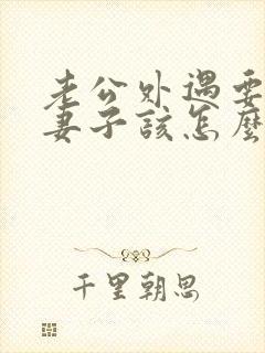 老公外遇要离婚妻子该怎么办