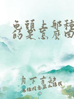 龟头上那种白色的是怎么回事