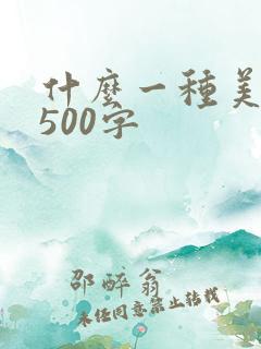 什么一种美作文500字