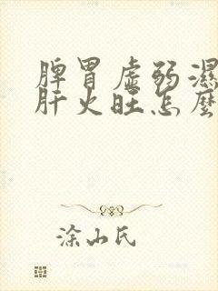 脾胃虚弱湿气重肝火旺怎么调理