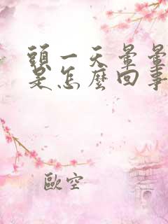 头一天晕晕乎乎是怎么回事