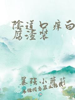 阴道口痒白带豆腐渣装