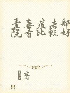 青春痘去哪家医院看比较好