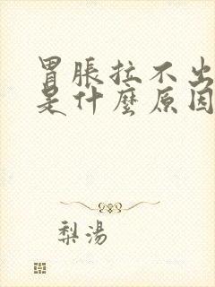 胃胀拉不出大便是什么原因