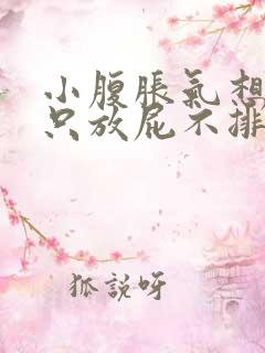 小腹胀气想大便只放屁不排便