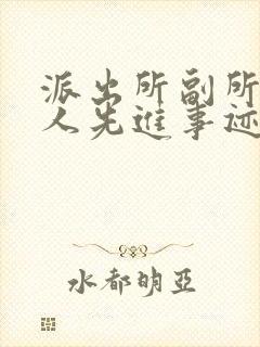 派出所副所长个人先进事迹材料