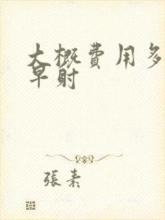 大概费用多少治早射