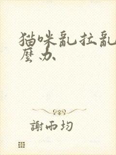 猫咪乱拉乱尿怎么办