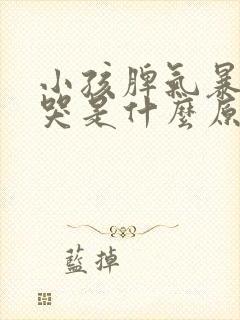 小孩脾气暴躁爱哭是什么原因