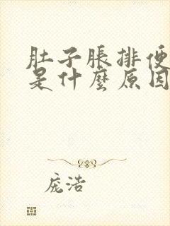 肚子胀排便困难是什么原因