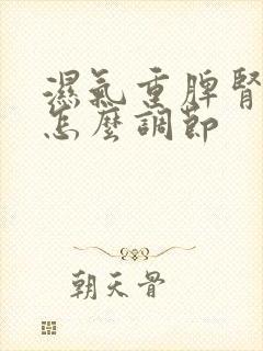 湿气重脾肾两虚怎么调节