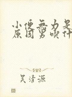 小便无力是什么原因男吃什药