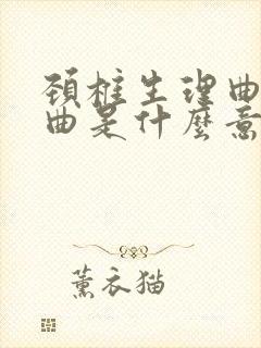 颈椎生理曲度反曲是什么意思