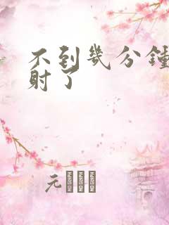 不到几分钟就早射了