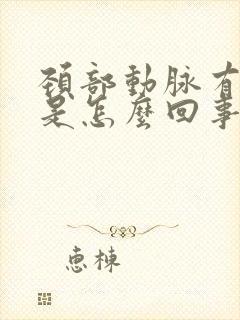 颈部动脉有斑块是怎么回事