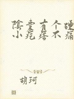 阴囊有个硬硬的小疙瘩不痛不痒