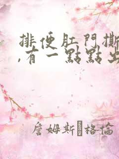 排便肛门撕裂疼,有一点点出血