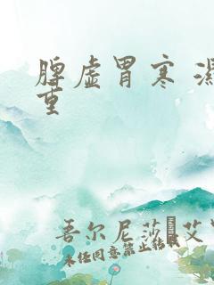 脾虚胃寒 湿气重