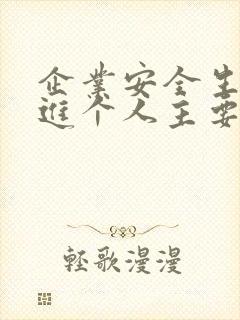 企业安全生产先进个人主要事迹