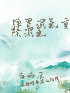 脾胃湿气重怎么除湿气