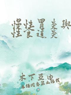 慢性胃炎与反流性食道炎