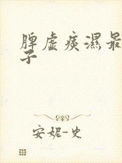 脾虚痰湿最佳方子