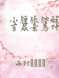 小腹胀腰酸经常有尿意为什么