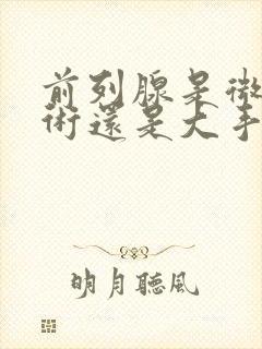 前列腺是微创手术还是大手术