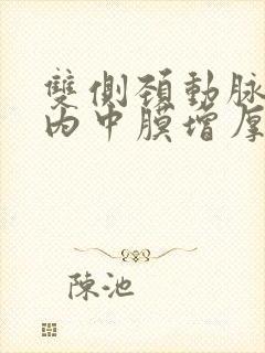 双侧颈动脉局部内中膜增厚