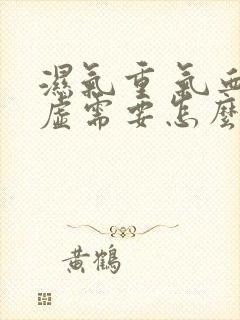 湿气重 气血两虚需要怎么调理