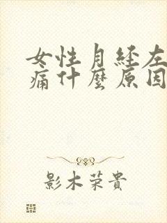 女性月经左边腹痛什么原因引起