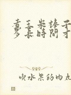 煮玉米棒子需要多长时间才能熟