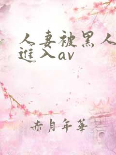 人妻被黑人猛烈进入av