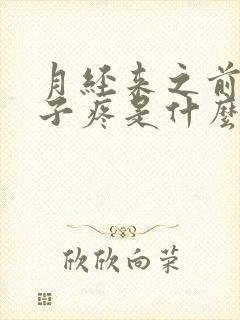 月经来之前小肚子疼是什么原因