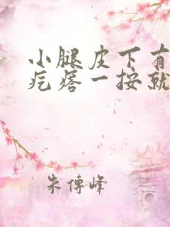 小腿皮下有个硬疙瘩一按就疼