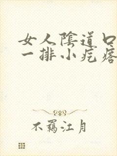 女人阴道口长了一排小疙瘩